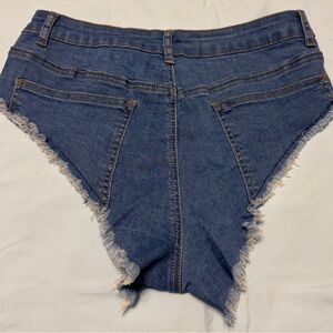 Frayed Denim Shorts